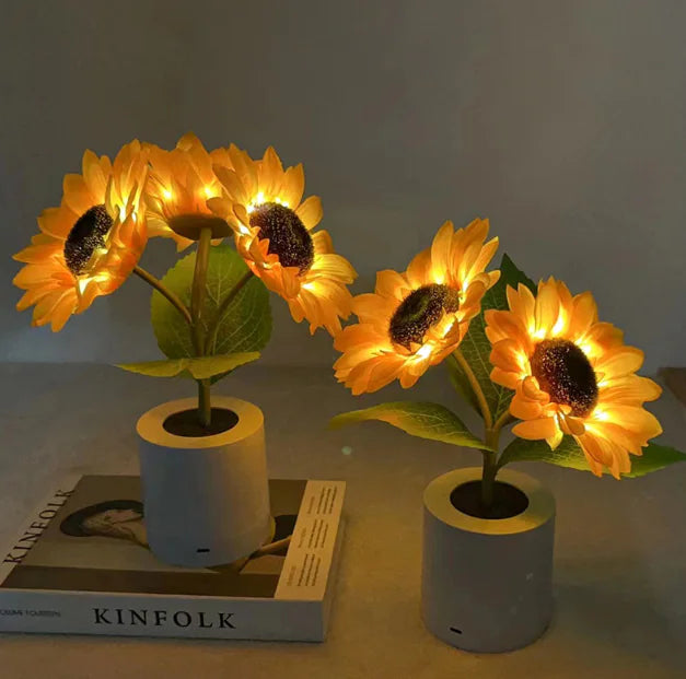 Floralight LED Table Lamp - Sunflower Design (Single)