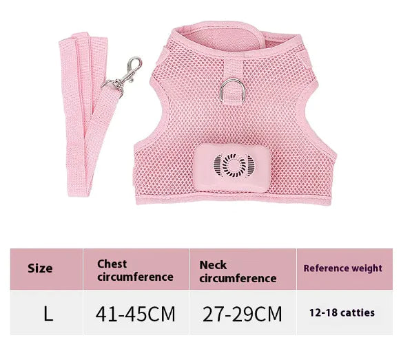 Pets Dog Vest Chest Strap Harness Air Conditioner Cooling And Breathable