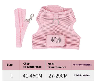 Pets Dog Vest Chest Strap Harness Air Conditioner Cooling And Breathable