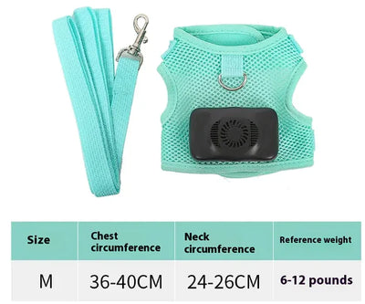 Pets Dog Vest Chest Strap Harness Air Conditioner Cooling And Breathable