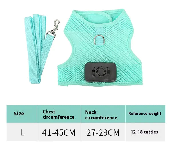 Pets Dog Vest Chest Strap Harness Air Conditioner Cooling And Breathable