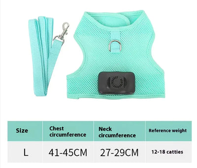 Pets Dog Vest Chest Strap Harness Air Conditioner Cooling And Breathable