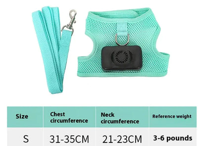 Pets Dog Vest Chest Strap Harness Air Conditioner Cooling And Breathable