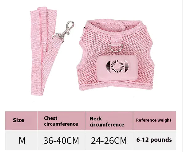 Pets Dog Vest Chest Strap Harness Air Conditioner Cooling And Breathable