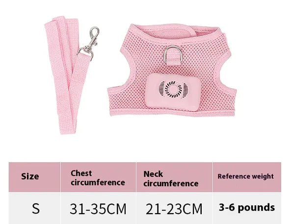 Pets Dog Vest Chest Strap Harness Air Conditioner Cooling And Breathable
