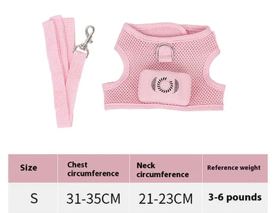 Pets Dog Vest Chest Strap Harness Air Conditioner Cooling And Breathable